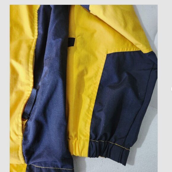 Chaps 1/4 Zip Jacket Men's Size Med. with Roll Away Hood Pockets Toggle Waist - Picture 16 of 16